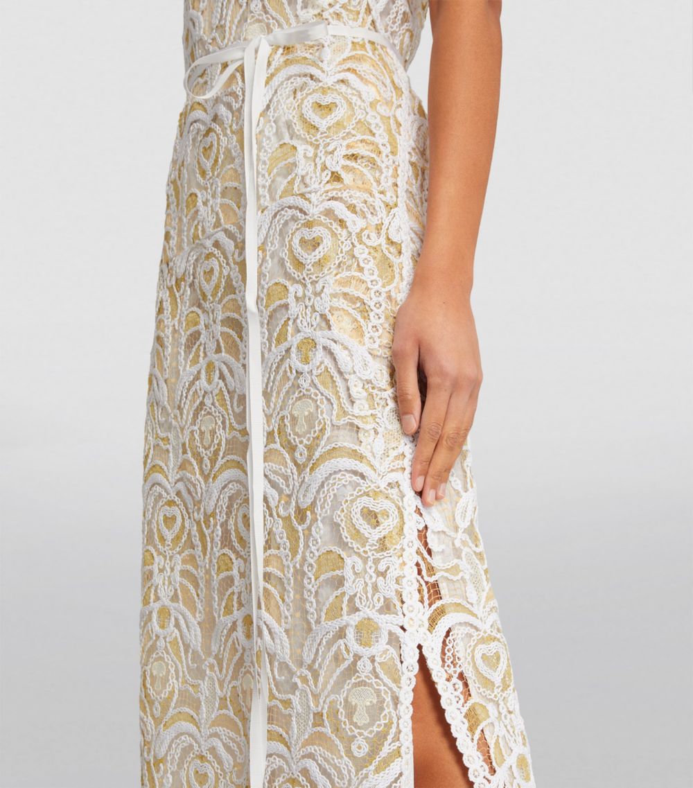 Fabiana Filippi Fabiana Filippi Lace Patterned Midi Dress