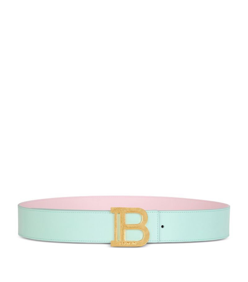 Balmain Balmain Leather Reversible B-Buckle Belt