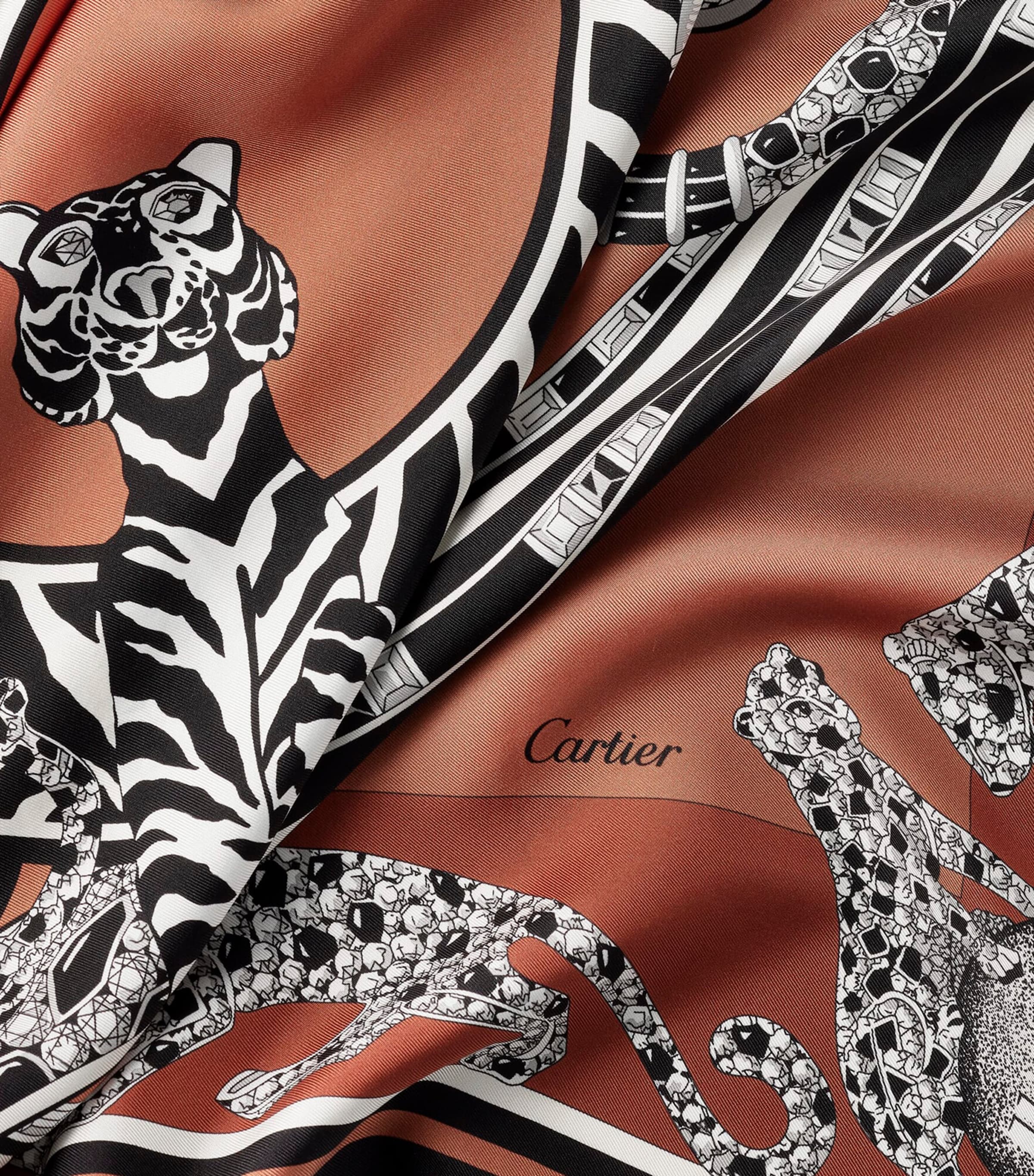 Cartier Cartier Silk Panthère Reissue Scarf