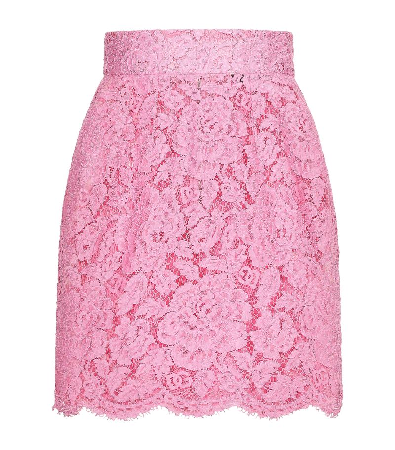 Dolce & Gabbana Dolce & Gabbana Floral Lace Mini Skirt