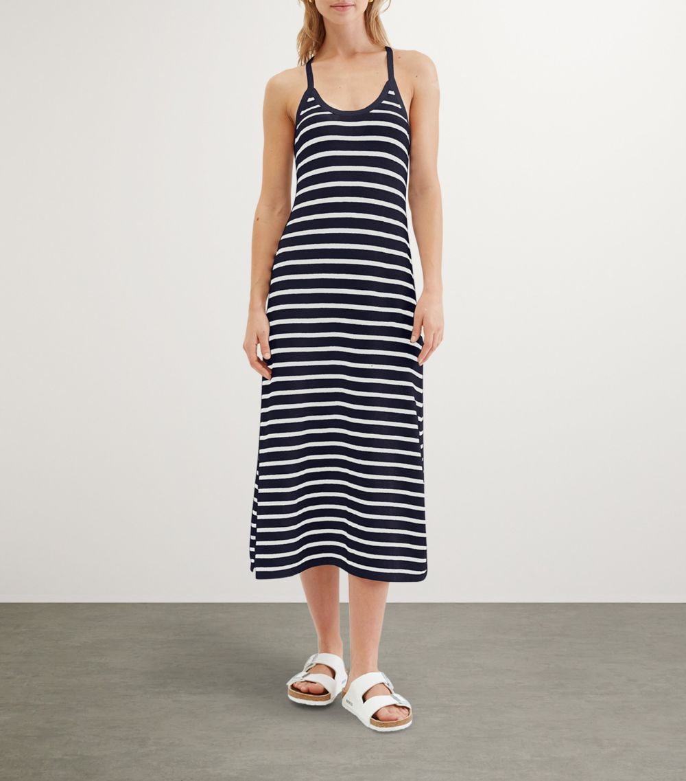 Chinti & Parker Chinti & Parker Cotton-Linen Striped Breton Dress