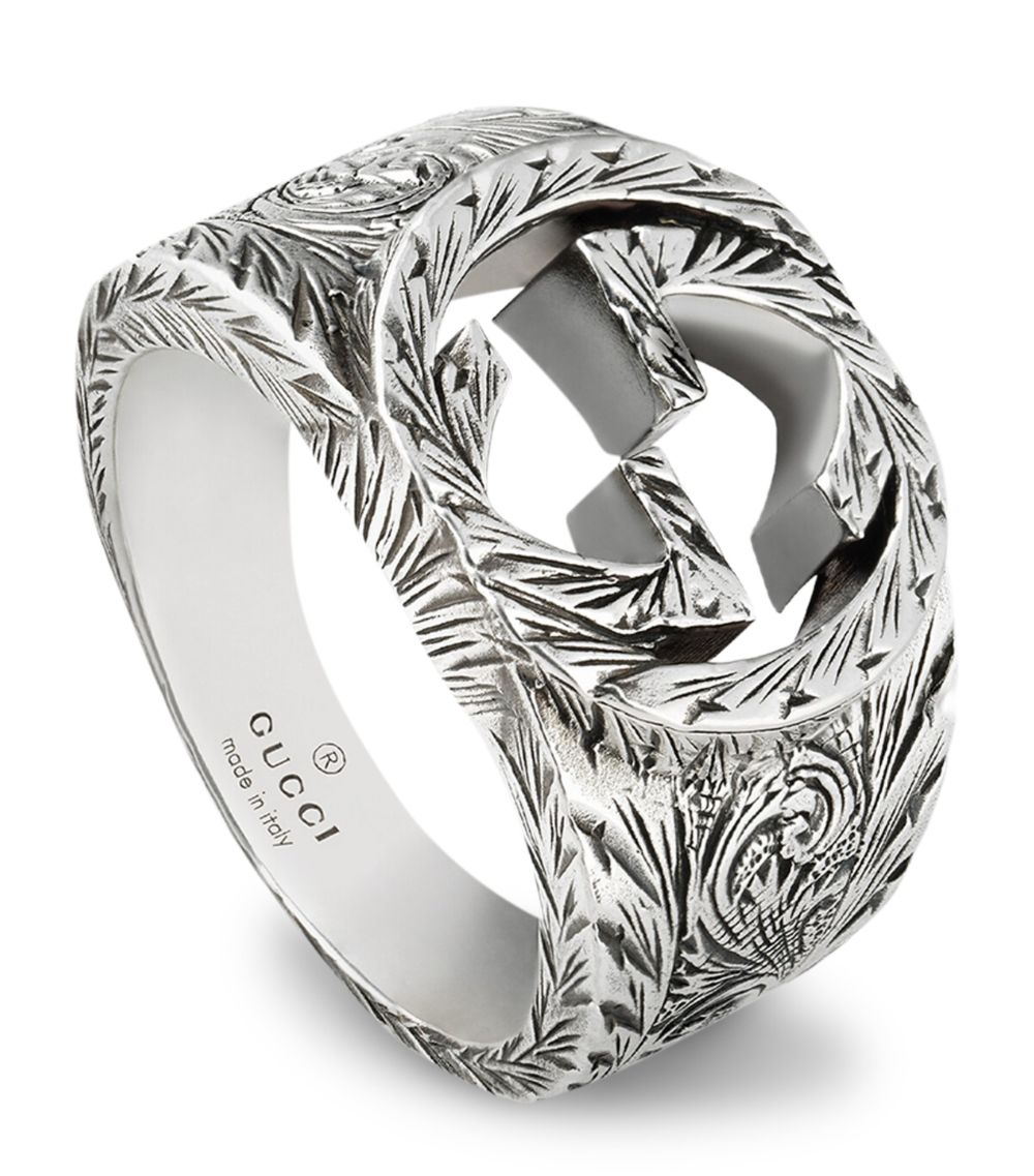 Gucci Gucci Sterling Silver Interlocking G Ring