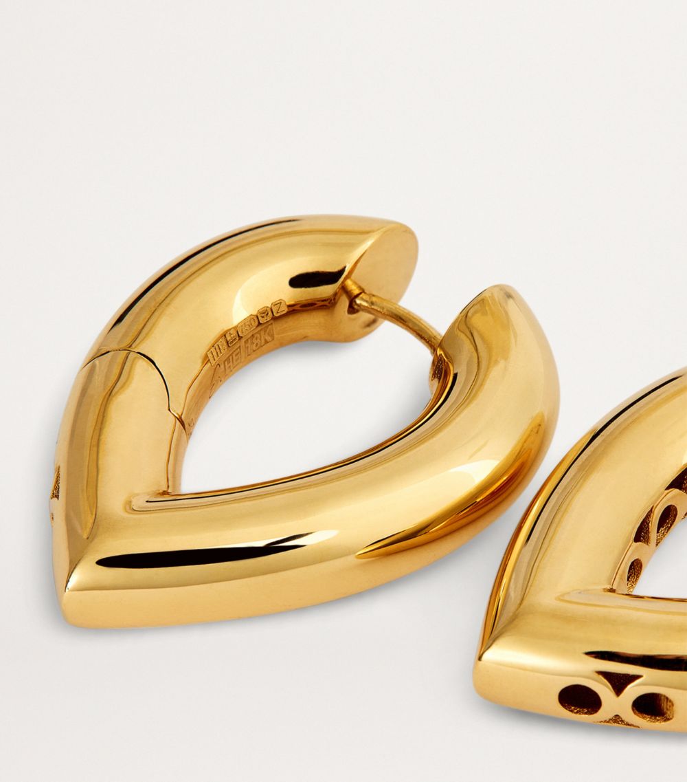 Engelbert Engelbert Big Yellow Gold Drop Link Earrings