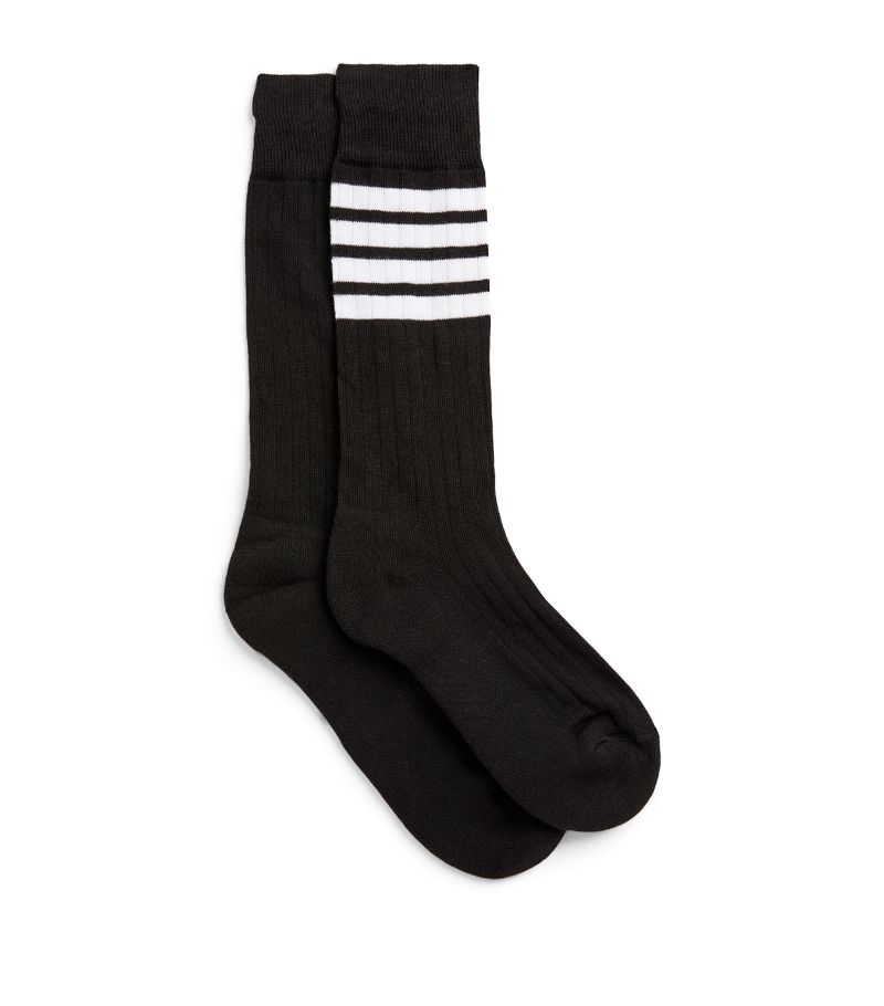 Thom Browne Thom Browne Striped Athletic Mid-Calf Socks