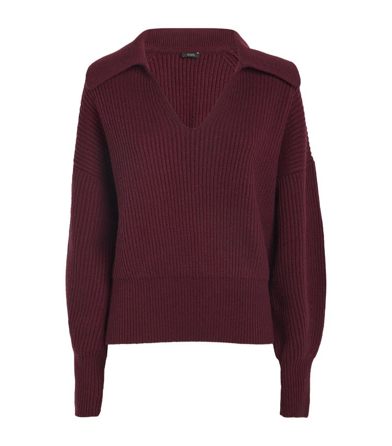 Joseph Joseph Wool-Cashmere-Silk Cardigan-Stitch Sweater