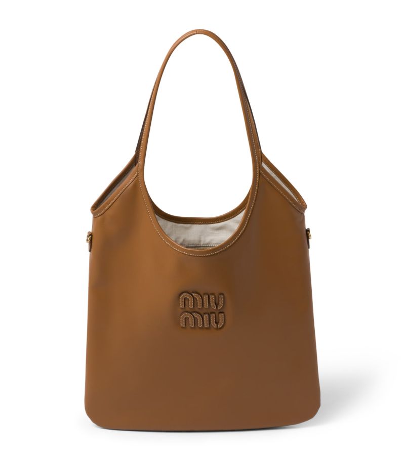 Miu Miu Miu Miu Leather Ivy Tote Bag