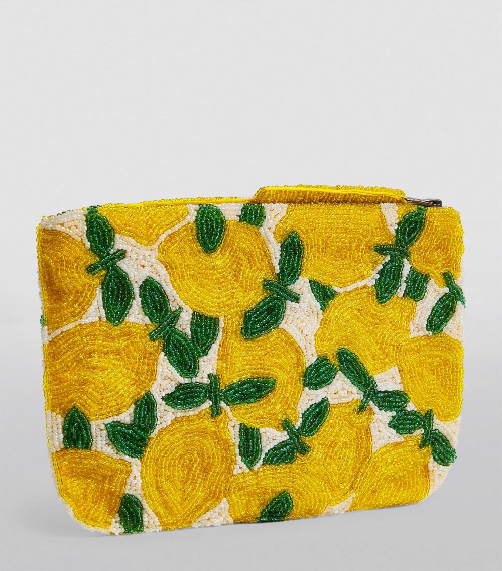 The Jacksons The Jacksons Beaded Lemon Clutch Bag