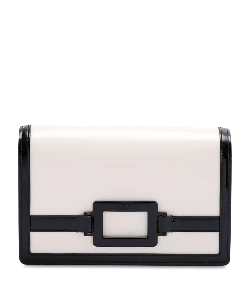 Roger Vivier Roger Vivier Patent Belle Vivier Voyage Clutch Bag