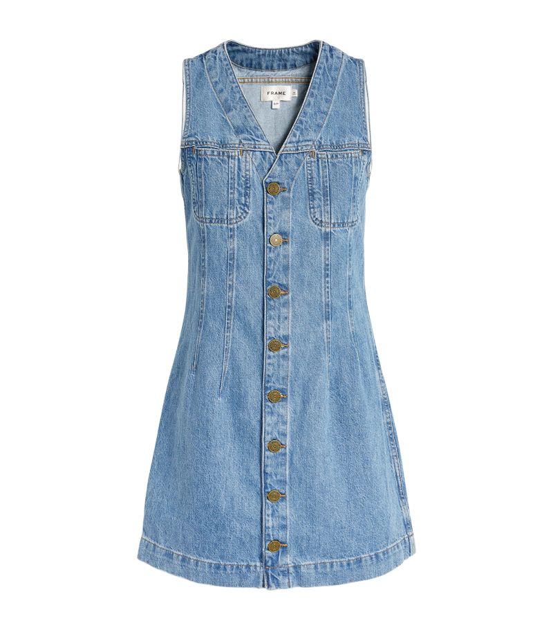 Frame Frame Denim Sleeveless Trucker Dress