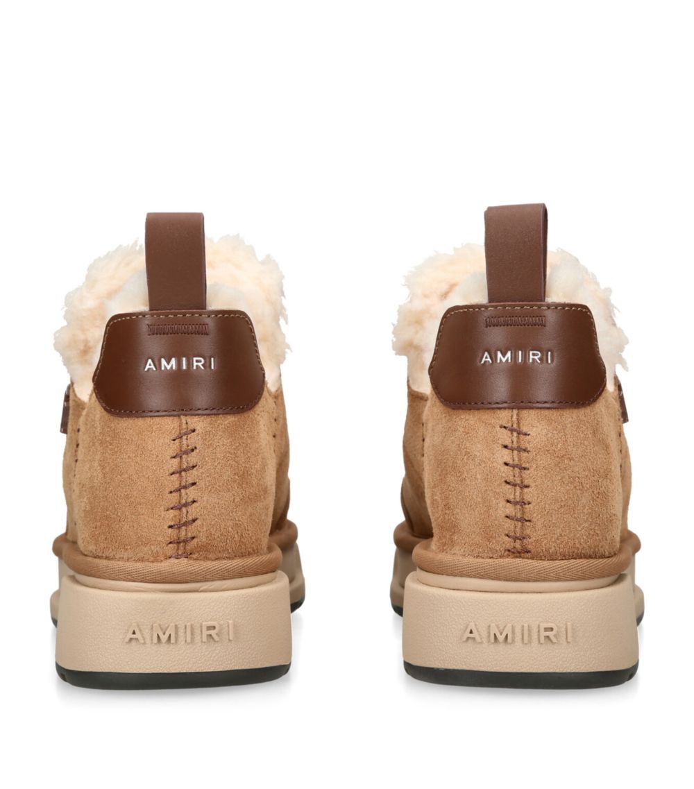 Amiri AMIRI Suede-Shearling Malibu Boots