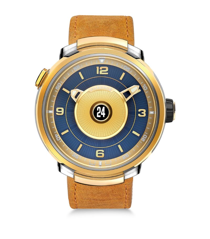 Fabergé Fabergé Yellow Gold and Titanium Visionnaire DTZ Watch 43mm