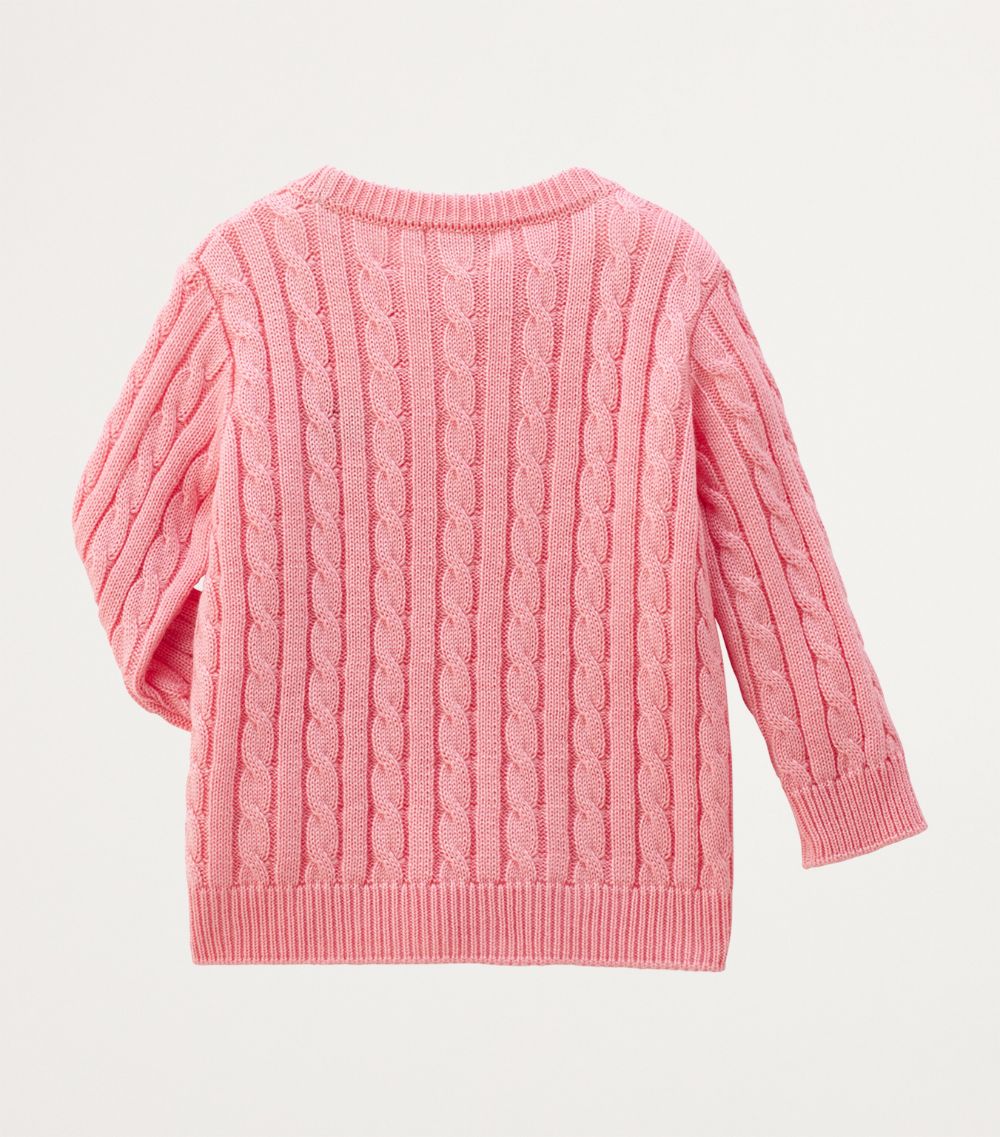 Miki House Miki House Bear Cable-Knit Sweater (2-7 Years)