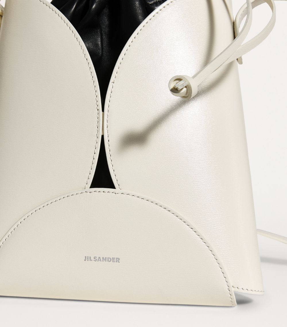 Jil Sander Jil Sander Leather Curve Cross-Body Bag