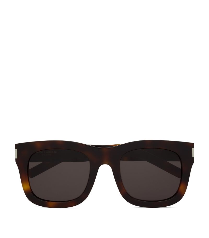 Saint Laurent Saint Laurent Tortoiseshell Square Monceau Sunglasses