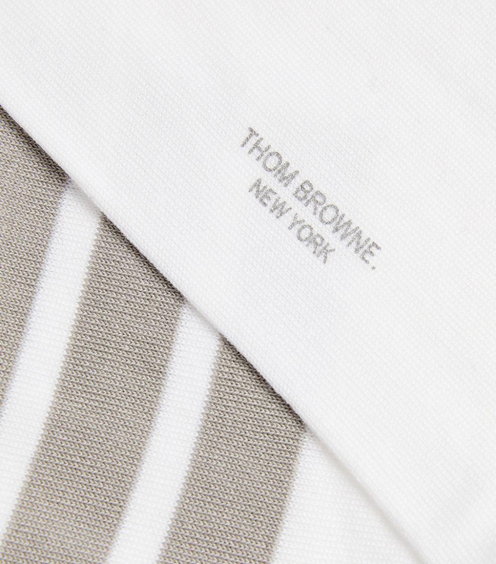 Thom Browne Thom Browne Cotton-Blend 4-Bar Mid-Calf Socks