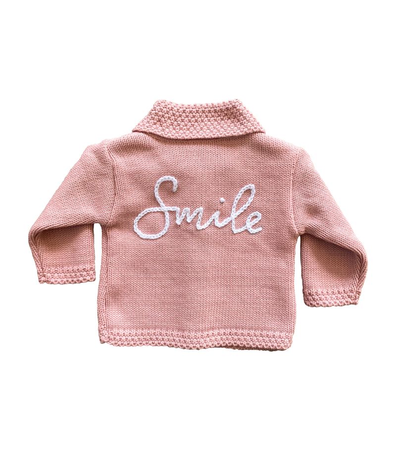 Paint My Dreams Paint My Dreams Embroidered Smile Cardigan (0-12 Months)