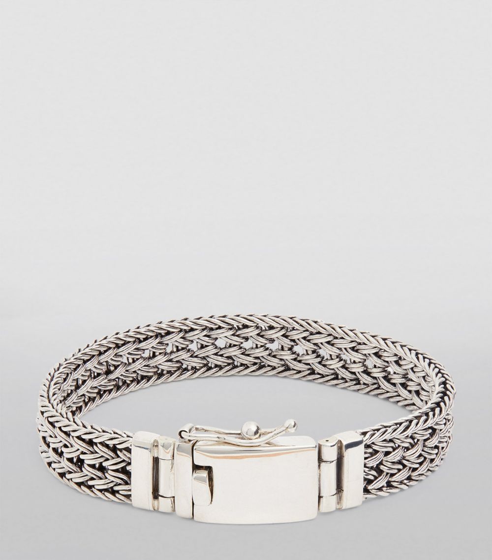 Nialaya Jewelry Nialaya Jewelry Sterling Silver Braided Chain Bracelet