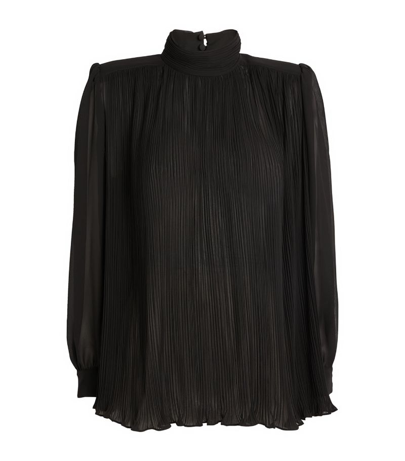 Frame Frame Pleated Strong Shoulder Blouse