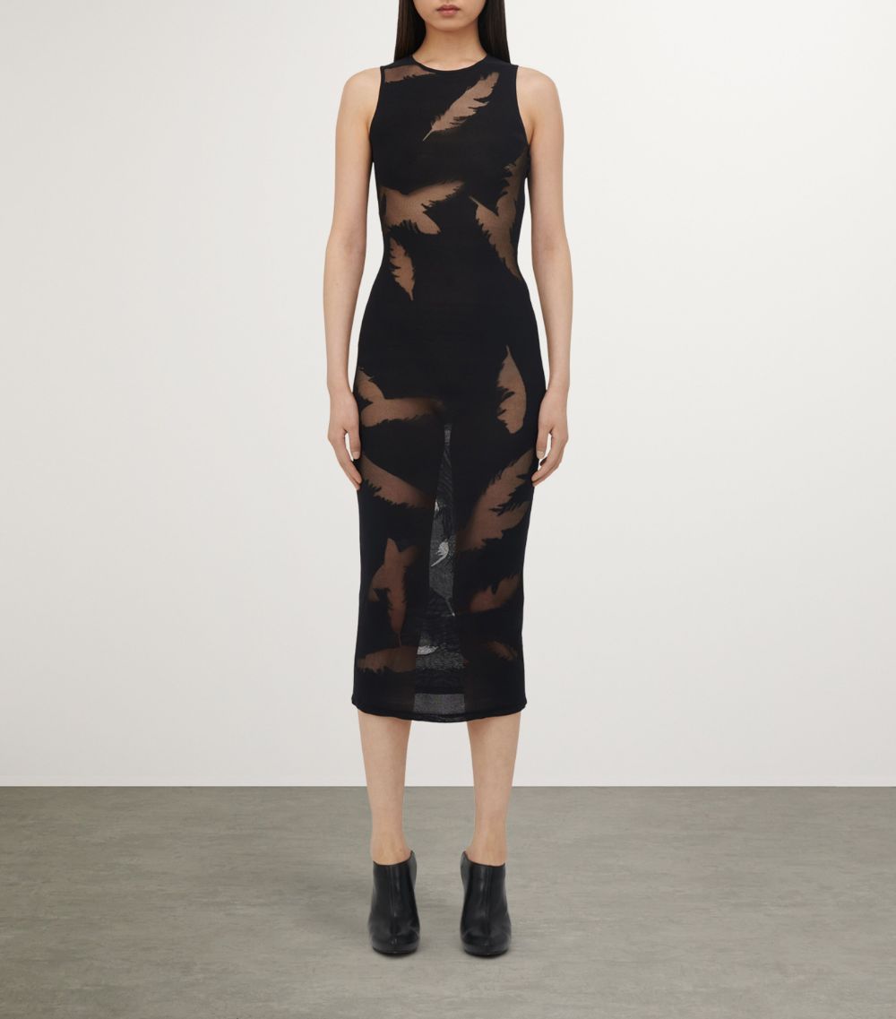 Alexander McQueen Alexander Mcqueen Cotton-Silk Blend Midi Dress