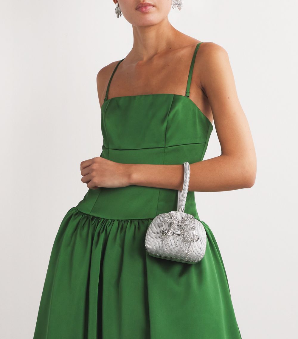 Self-Portrait Self-Portrait Embellished Bow Top-Handle Bag