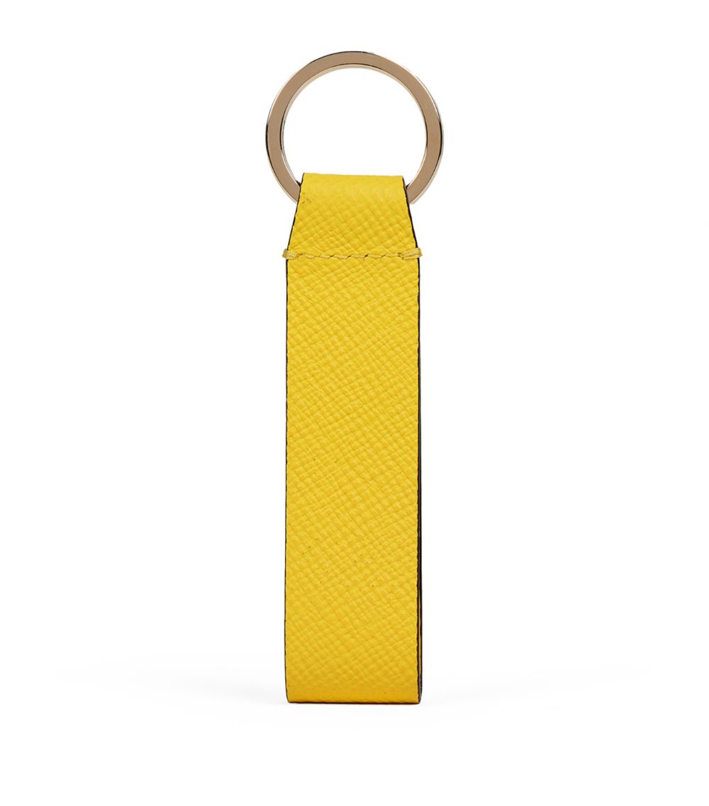 Smythson Smythson Leather Panama Keyring