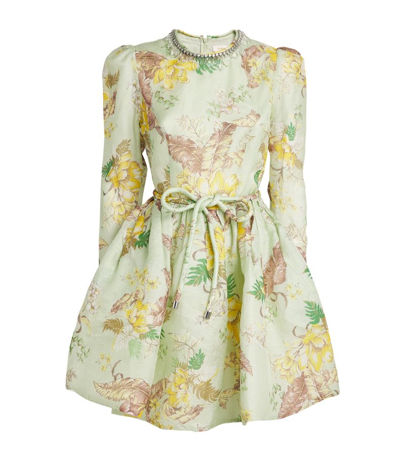 Zimmermann Zimmermann Ramie Floral Mini Dress