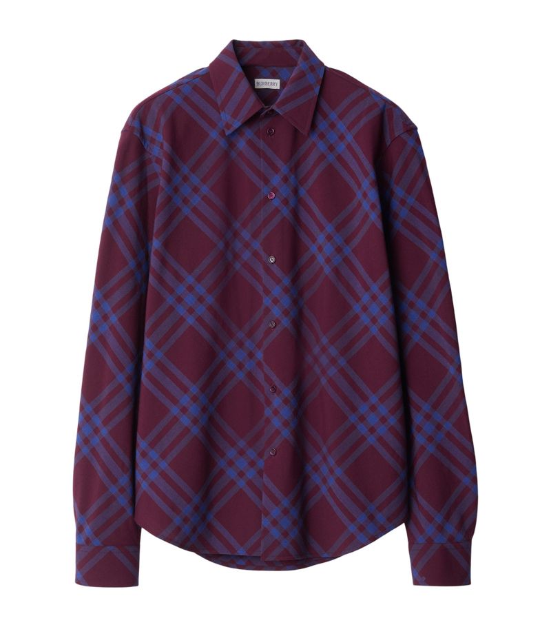 Burberry Burberry Wool-Blend Check Shirt