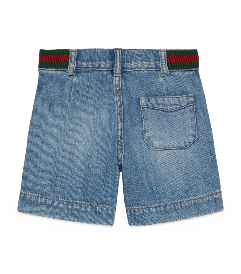 Gucci Gucci Kids Denim Bermuda Shorts (4-12 Years)