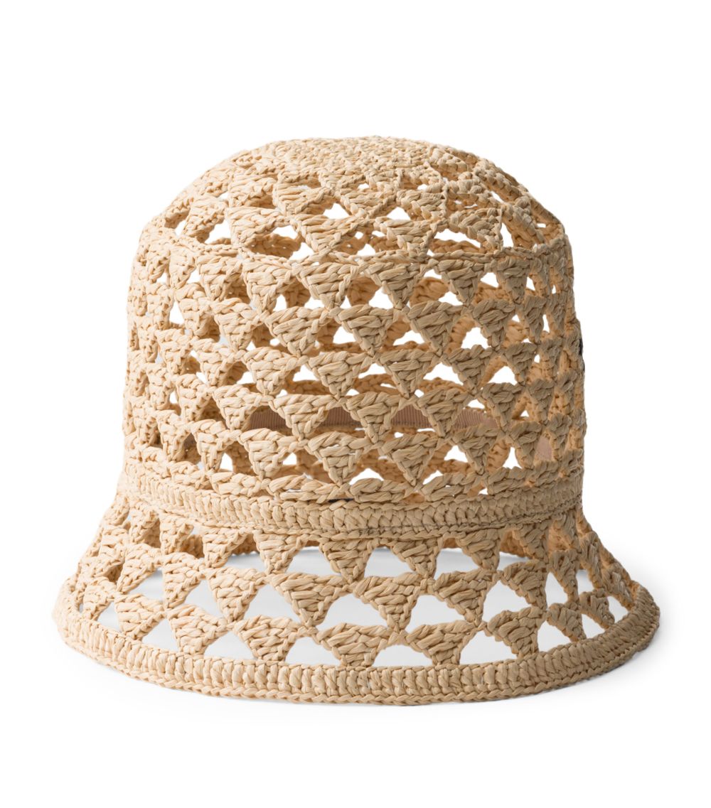 Prada Prada Woven Bucket Hat