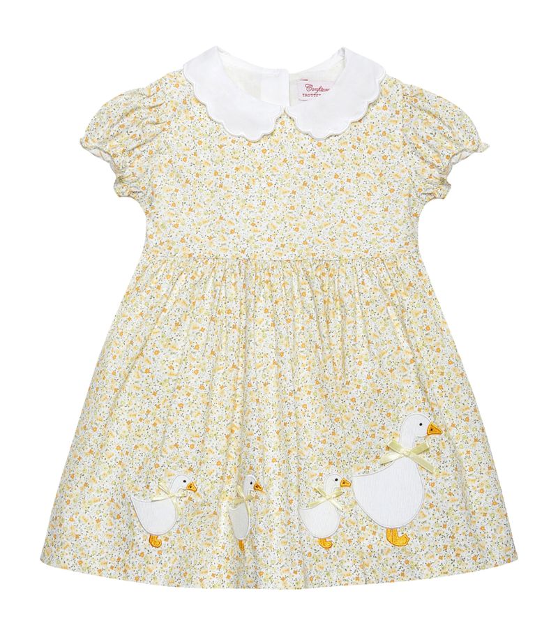 Trotters Trotters Cotton Floral Print Duck Dress (3-24 Months)