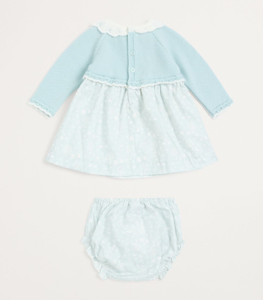 Paz Rodriguez Paz Rodriguez Knitted Dress And Bloomers Set (1-24 Months)