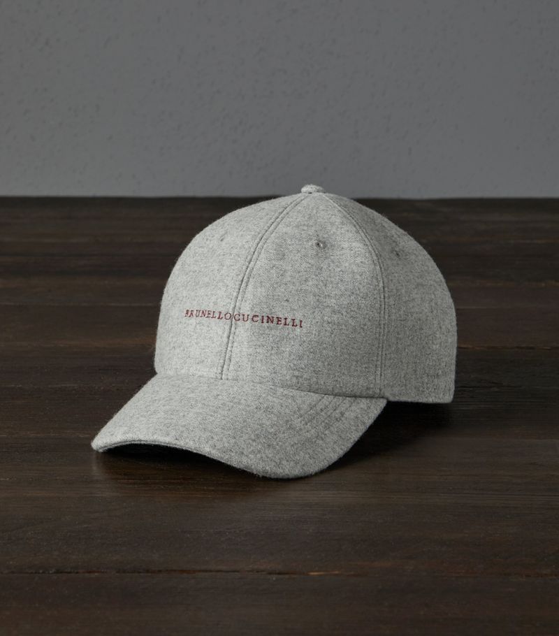 Brunello Cucinelli Brunello Cucinelli Wool Logo Cap