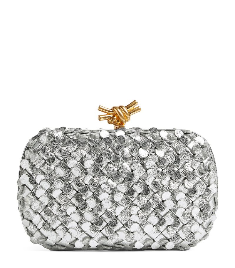 Bottega Veneta Bottega Veneta Mini Leather Knot Clutch Bag