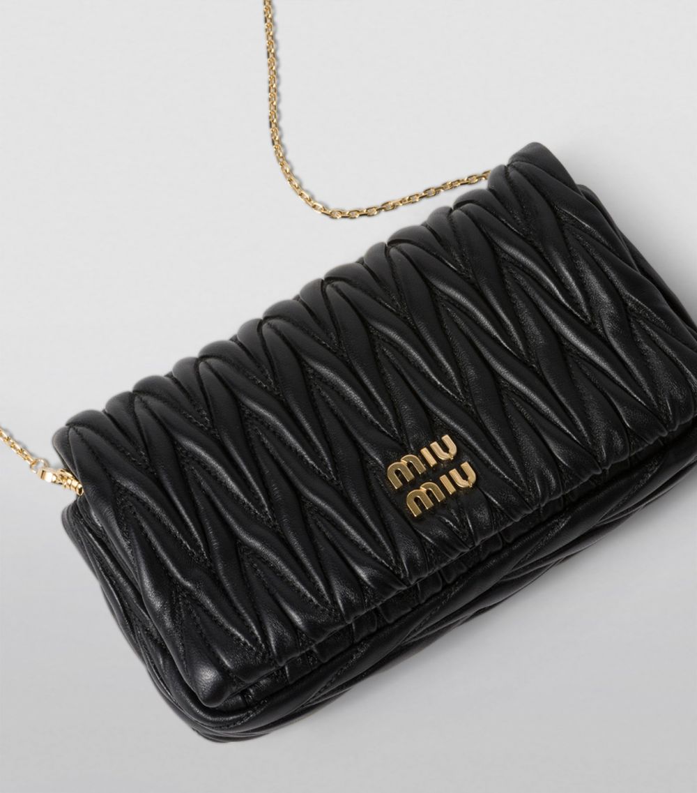 Miu Miu Miu Miu Leather Matelassé Mini Shoulder Bag