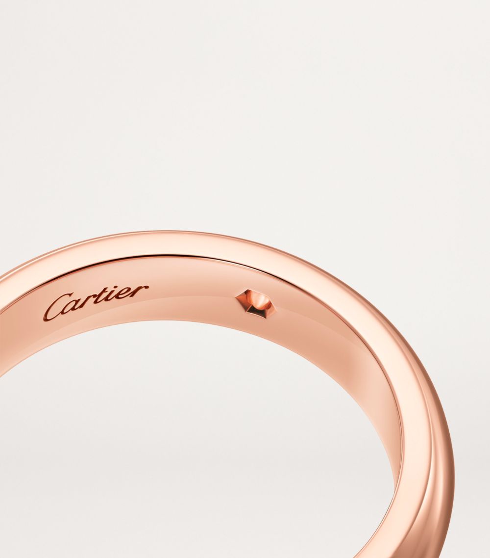 Cartier Cartier Rose Gold And Diamond C De Cartier Wedding Band