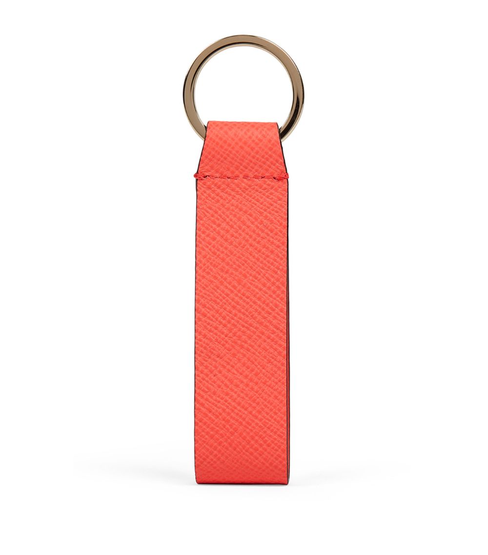 Smythson Smythson Leather Panama Keyring