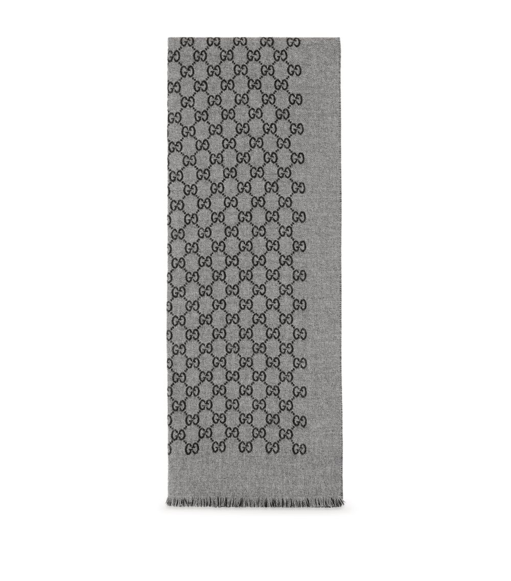 Gucci Gucci Jacquard Gg Supreme Scarf