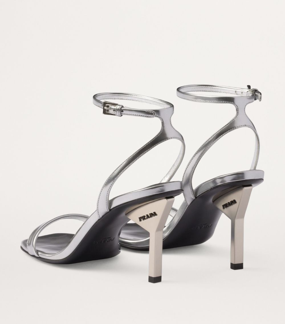 Prada Prada Leather Heeled Sandals 85