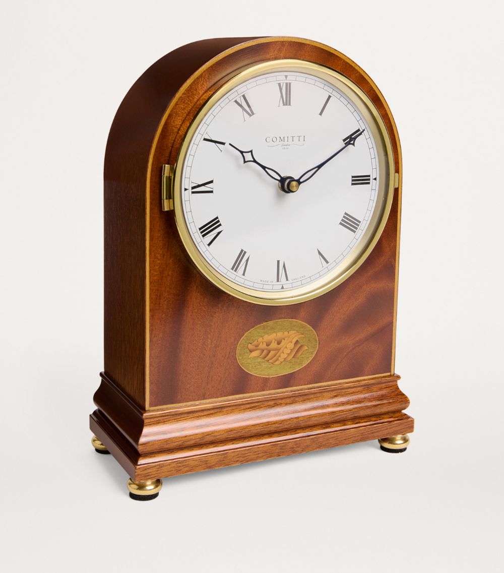 Comitti Comitti Mahogany Regency Arch Top Mantle Clock