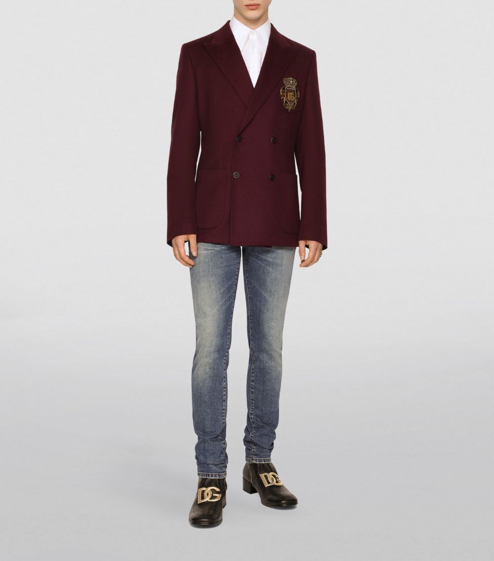 Dolce & Gabbana Dolce & Gabbana Wool-Cashmere Dg Patch Jacket