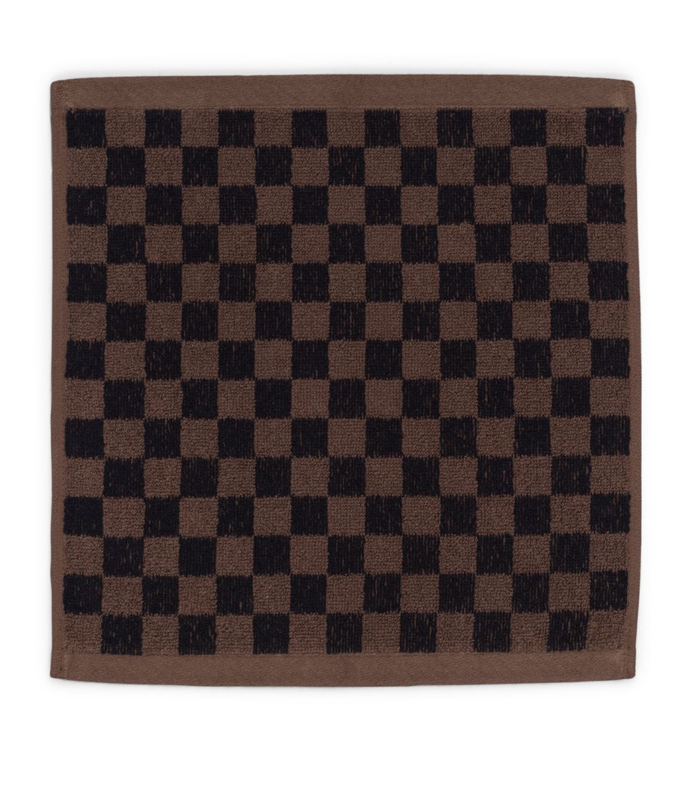  Baina Check Quill Facecloth (30Cm X 30Cm)