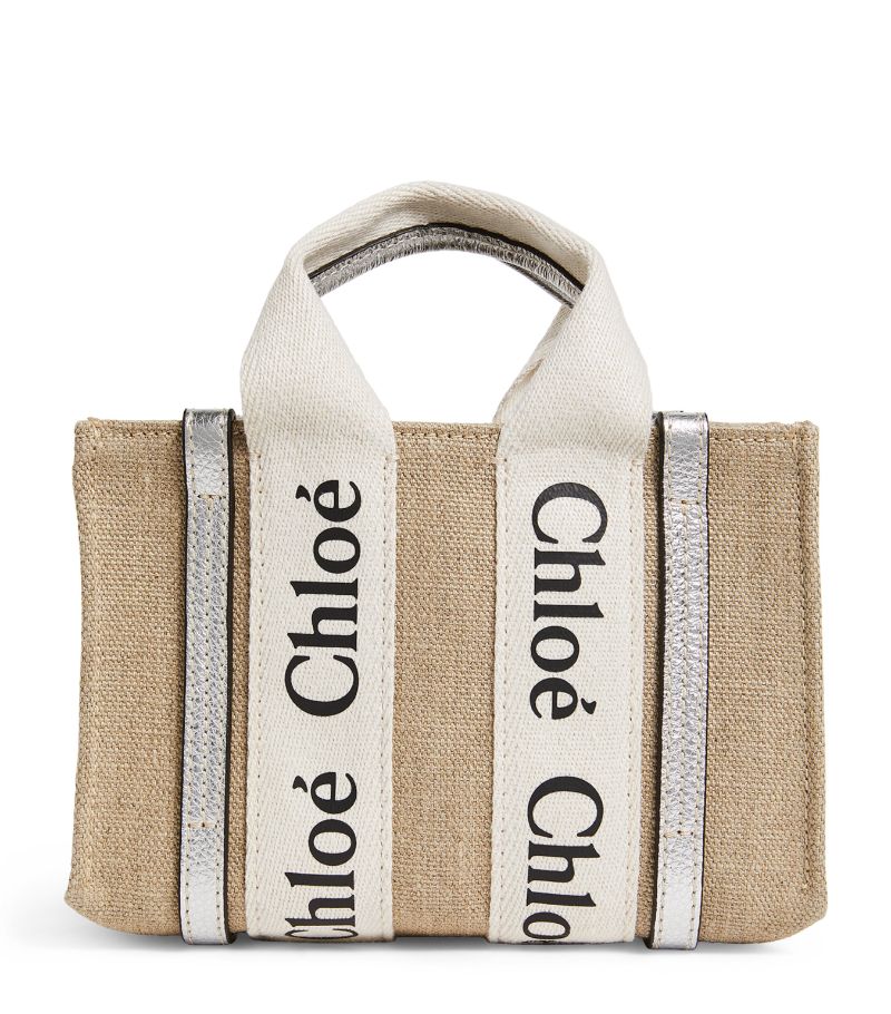 Chloé Chloé Mini Canvas Woody Tote Bag