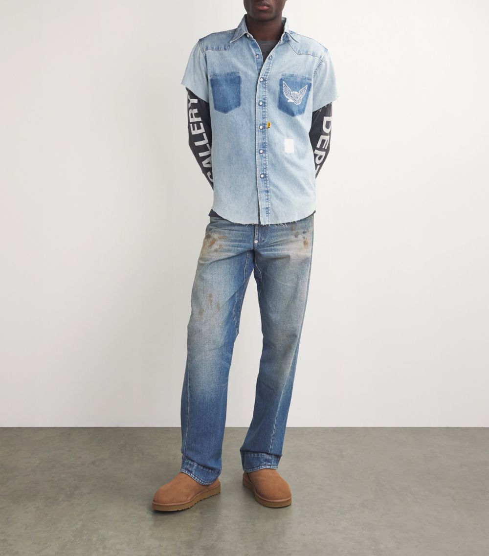 Gallery Dept. Gallery Dept. Distressed Wide-Leg Jeans