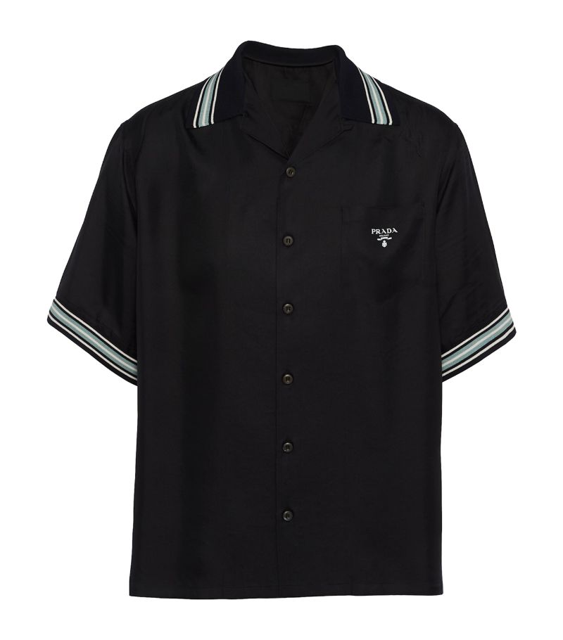 Prada Prada Silk Short-Sleeve Shirt