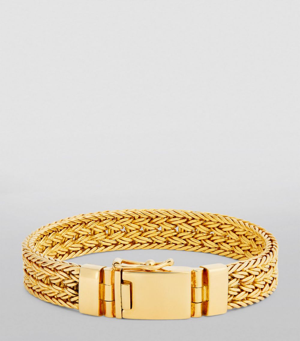 Nialaya Jewelry Nialaya Jewelry Gold-Plated Silver Braided Bracelet