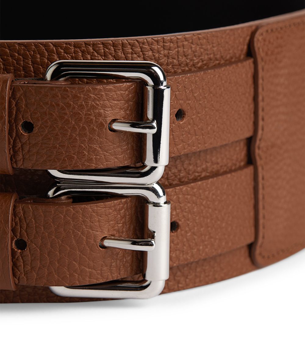 Eleventy Eleventy Leather Double Belt