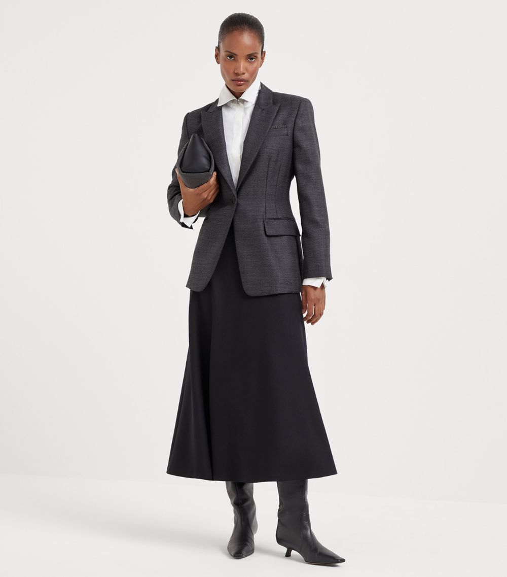 Brunello Cucinelli Brunello Cucinelli Virgin Wool Midi Skirt