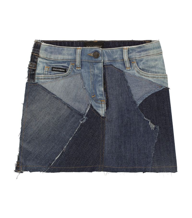 Dolce & Gabbana Dolce & Gabbana Kids Patchwork Denim Skirt (2-6 Years)