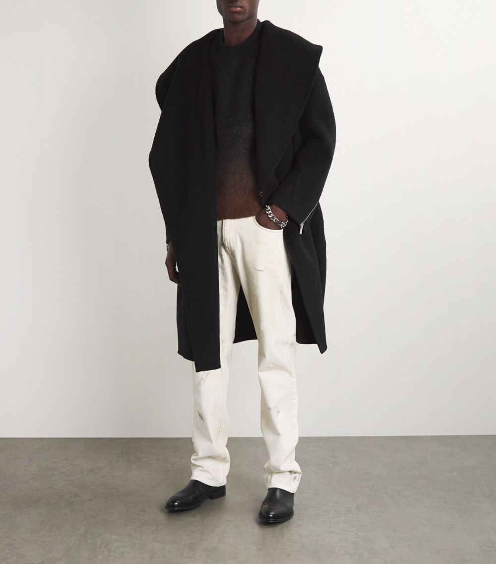 Helmut Lang Helmut Lang Double-Faced Wool Cocoon Coat