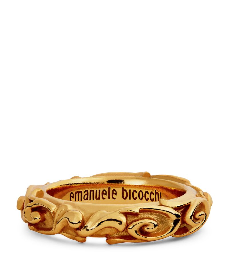 Emanuele Bicocchi Emanuele Bicocchi Gold-Plated Arabesque Ring